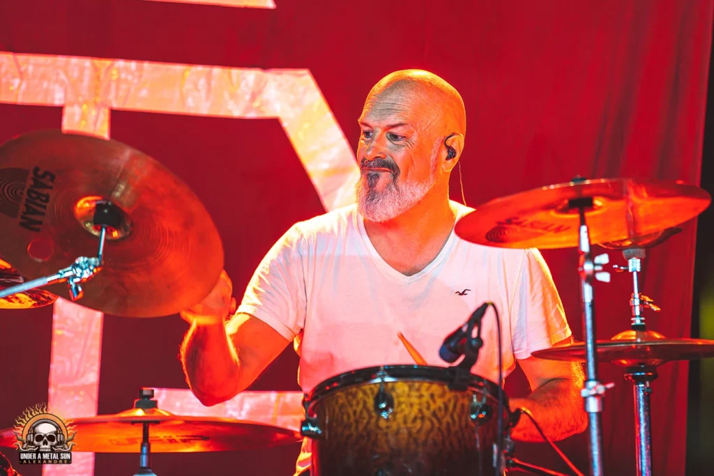 Le batteur du groupe ARGUE au Martigues Metal Fest le 31/08/2024