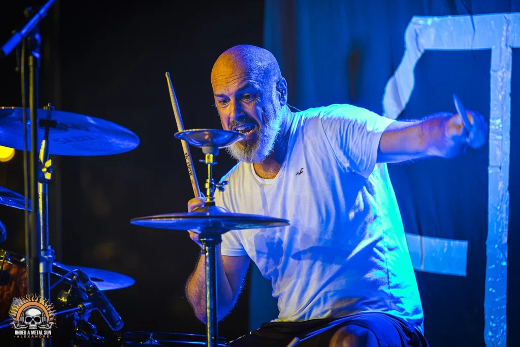 Le batteur du groupe ARGUE au Martigues Metal Fest
