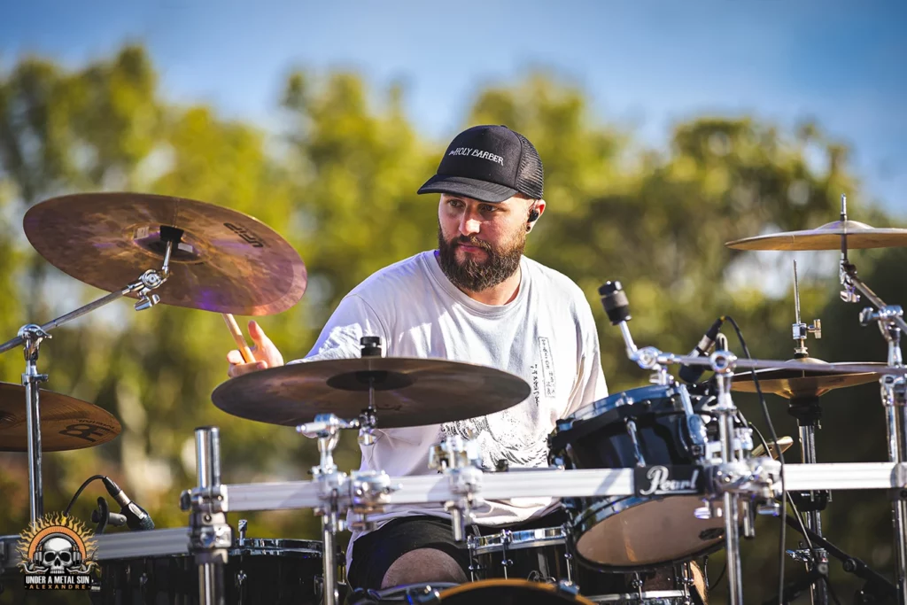 Le batteur de MATW au Martigues Metal Fest, 1ère édition