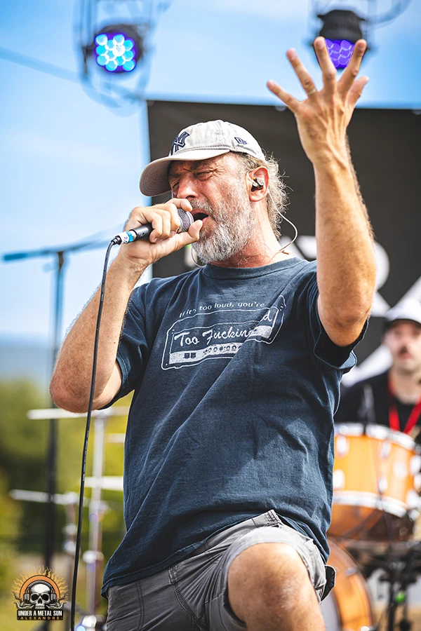 Stéphane, chanteur de Parallel Minds au Martigues Metal Fest