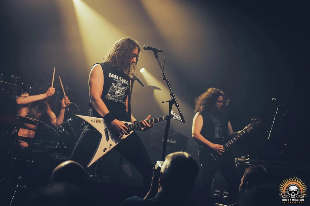 Hellripper le 17 janvier 2024 en première partie d'Abbath à Victoire 2