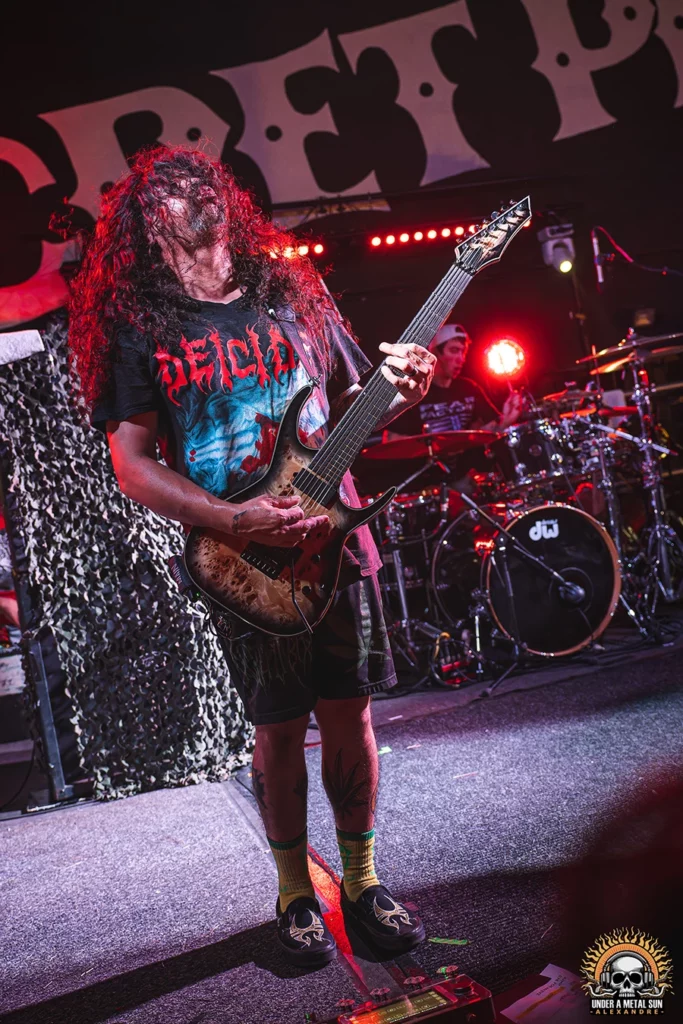 Mike Deleon, guitariste de SOULFLY au Secret Place à Saint-Jean-de-Védas, tournée 2024