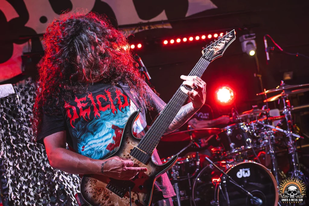 Mike Deleon, guitariste de SOULFLY au Secret Place à Saint-Jean-de-Védas, tournée 2024