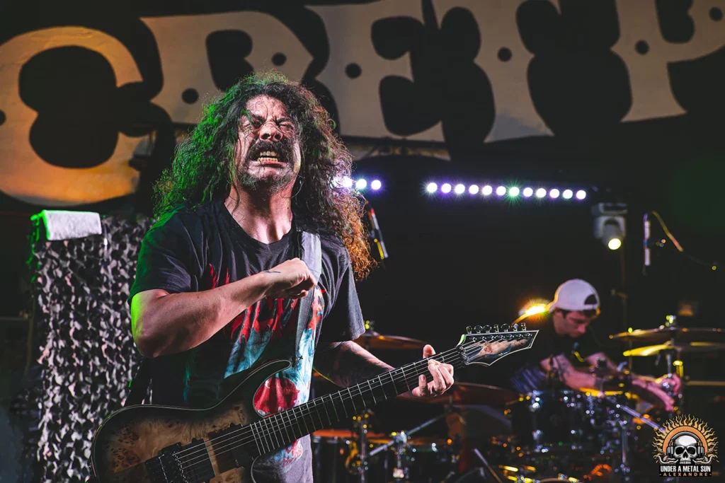 Mike Deleon, guitariste de SOULFLY au Secret Place à Saint-Jean-de-Védas, tournée 2024