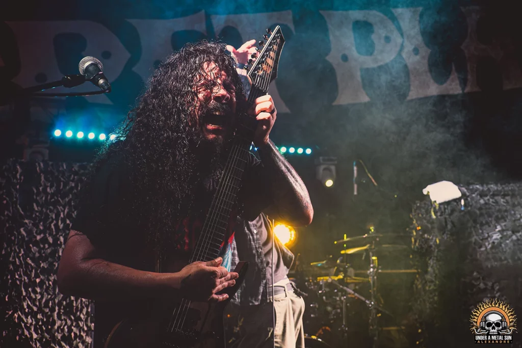 Mike Deleon, guitariste de SOULFLY au Secret Place à Saint-Jean-de-Védas, tournée 2024