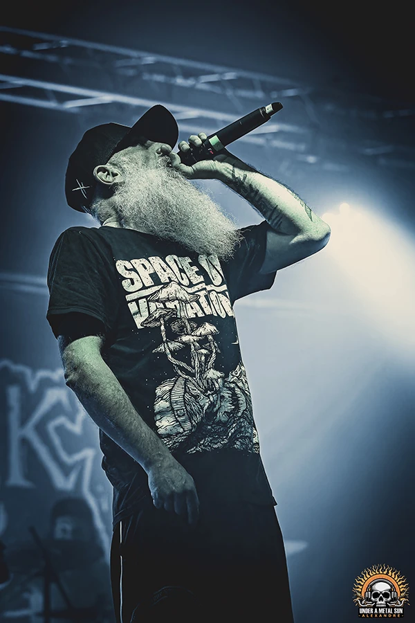 Arno, le chanteur (growl) de Black Bomb A