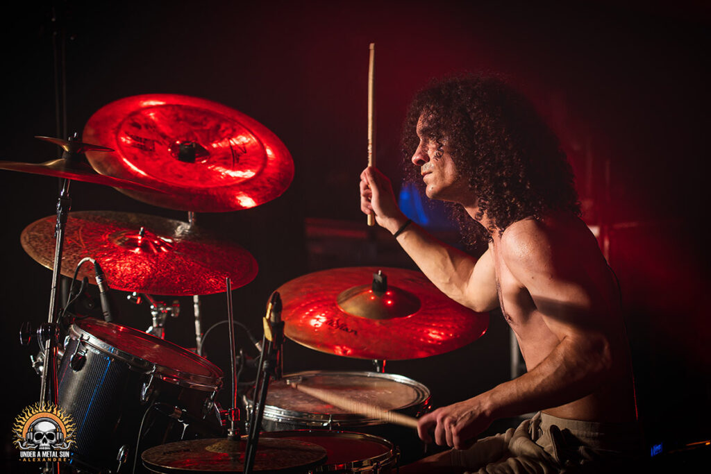 Maelan le batteur d'Azelma à la Metal Nights de Groudoudou Events