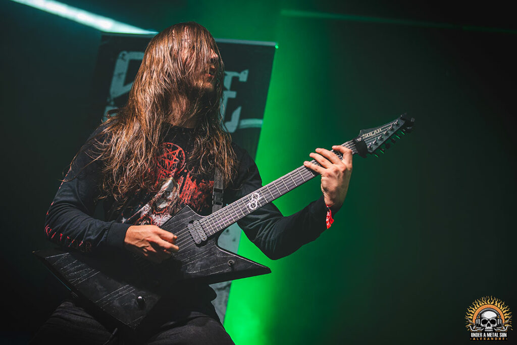 Mathis, guitariste de Stone Horns, au festival Just'n'Fest