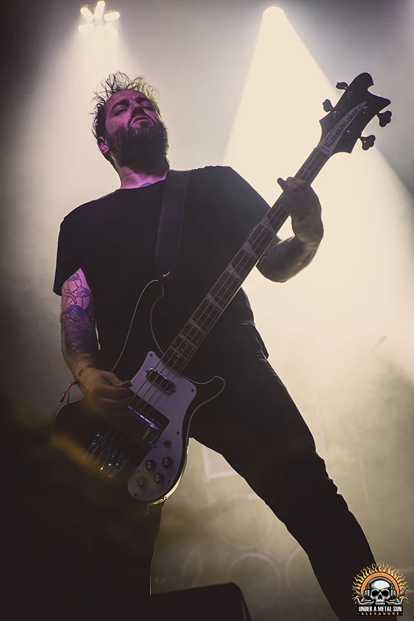 Florian Celdran, bassiste du groupe VERDUN