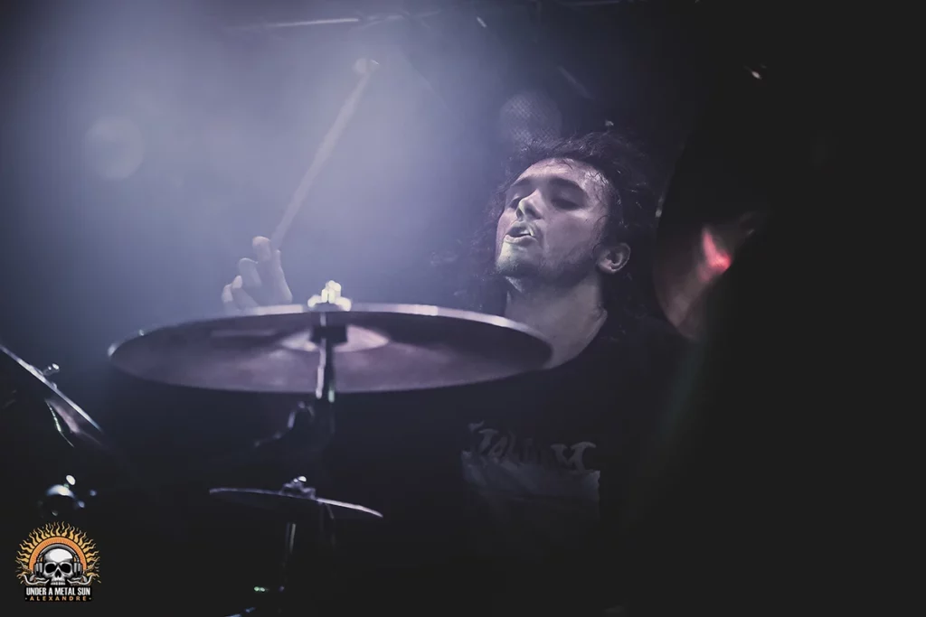 Hugo L., le batteur plein de fougue de SEPTARIA