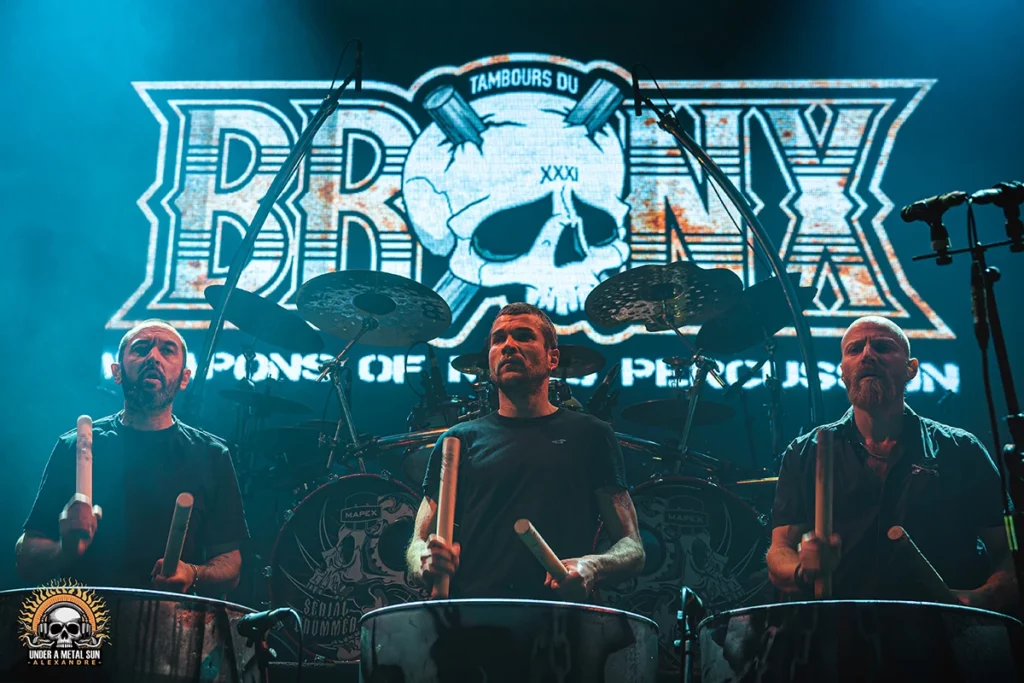 Membres des Tambours du Bronx au 6MIC d'Aix en Provence - © Under a Metal sun