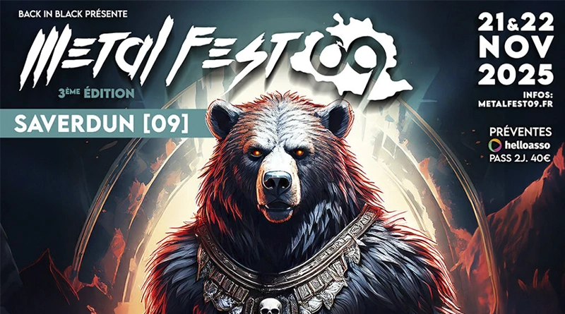 Le METAL FEST 09 dévoile son affiche 2025, pour sa 3eme édition - Under a Metal Sun