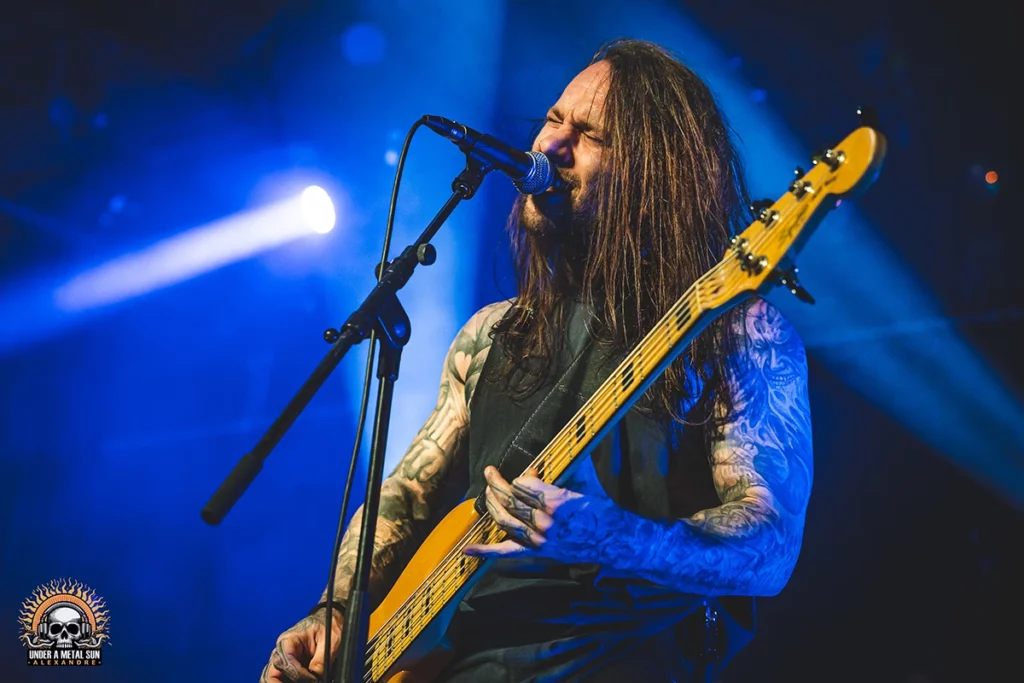 Common Enemies et son bassiste Val à la METAL NIGHTS du 15/02/2025 organisée par Groudoudou Events - © Under a Metal Sun