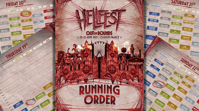 Le running order du Hellfest 2025 est dévoilé - Under a Metal Sun