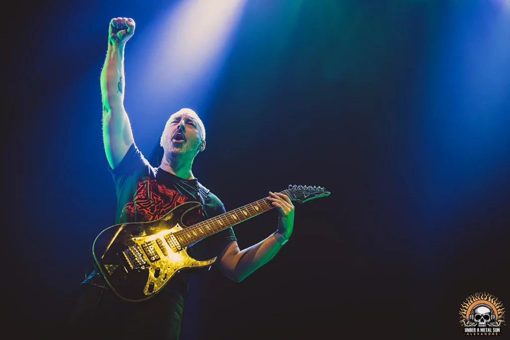 En 1ère partie de DAGOBA au 6Mic le 26 avril 2025, Jérôme le guitariste de Breeding Chaos - Under a Metal Sun