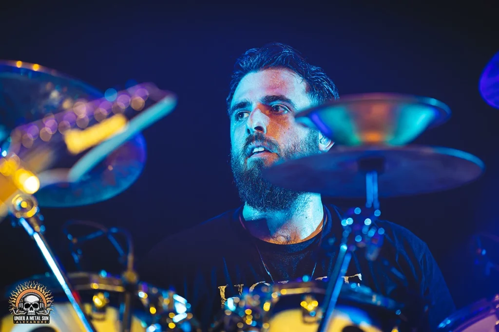 Lucas, batteur de Breeding Chaos en 1ère partie de DAGOBA au 6Mic - Under a Metal Sun