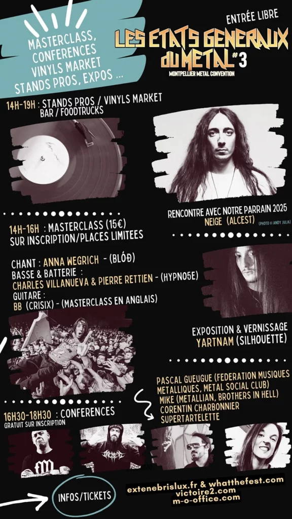 Les états généraux du Metal 3eme édition : programme - Under a Metal Sun
