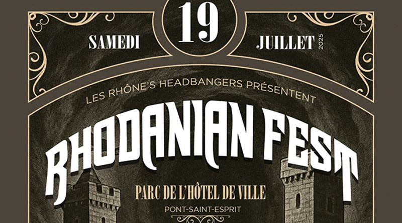 La 1ère édition du Rhodanian Fest aura lieu le 19 juillet 2025 à Pont-Saint-Esprit - Under a Metal Sun