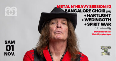 Retour du Metal à La Moba : Bangalore Choir + Hartlight + Wedingoth + Spirit War