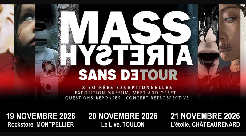 MASS HYSTERIA : Sans Détour. 8 Dates pour une tournée intimiste