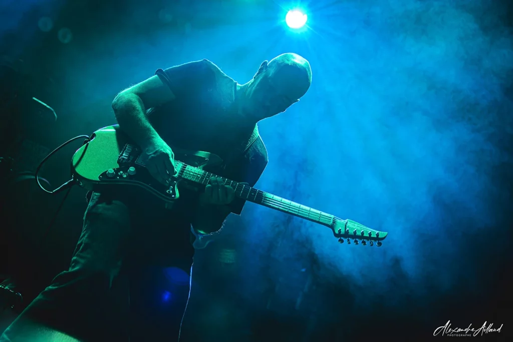 Guillaume, guitariste de Klone à la Moba le 30/01/2026 - © Under a Metal Sun