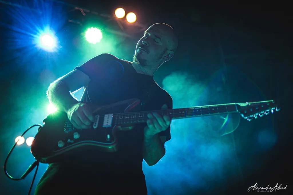 Guillaume, guitariste de Klone à la Moba le 30/01/2026 - © Under a Metal Sun