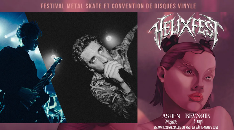 Helix Fest à La Bâtie-Neuve (05) : Metal, skate, vinyles et culture alternative le 25 avril avec ASHEN, REVNOIR, Helixia et Airain - Under a Metal Sun
