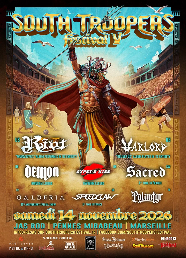Le South Troopers Festival dévoile l'affiche de sa 5eme édition - Under a Metal Sun