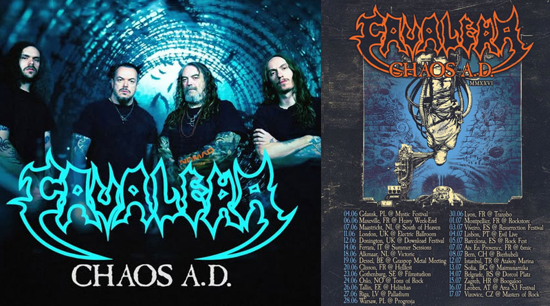 CAVALERA "Chaos A.D." en concert le 1er juillet au Rockstore de Montpellier et le 7 juillet 2026 au 6MIC d'Aix - Under a Metal Sun