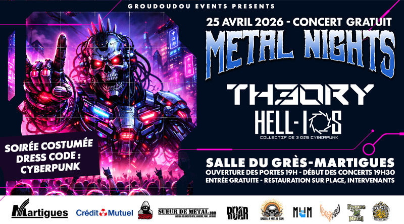 Metal Nights avec TH3ORY le 25 avril 2026 - Under a Metal Sun