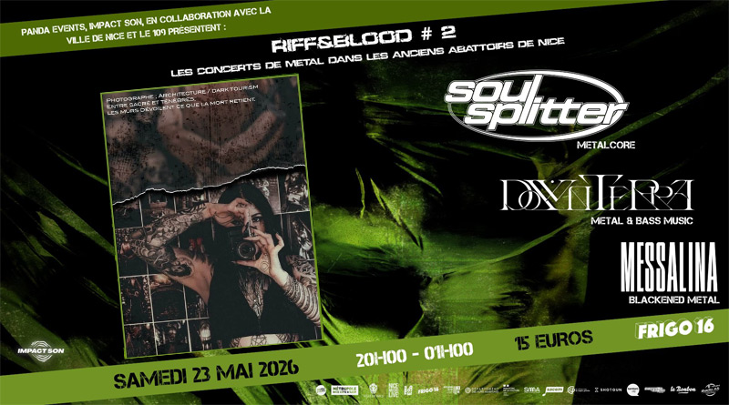 Riff & Blood #2 le 23 mai 2026 au Frigo 16 à Nice.