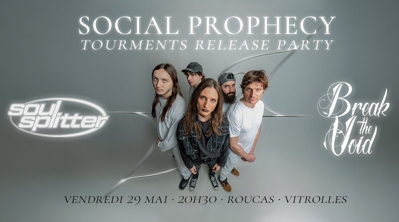 SOCIAL PROPHECY annonce la release party de son album Tourments, le 29 mai 2026 à Vitrolles - Under a metal Sun