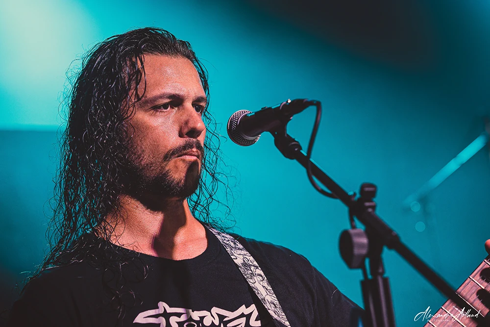 Thomas de BREAK THE VOID en ouverture de la release party de SOCIAL PROPHECY - Under a Metal Sun