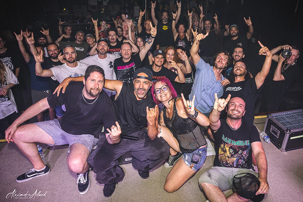 Photo finale après le concert de BREAK THE VOID - Under a Metal Sun