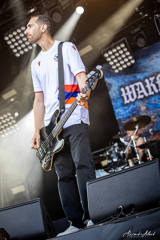 Yvan, bassiste de Wake the dead au Hellfest - Under a Metal Sun
