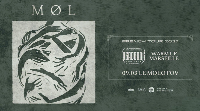 MØL en concert à Marseille pour le Warm Up Headbang Festival