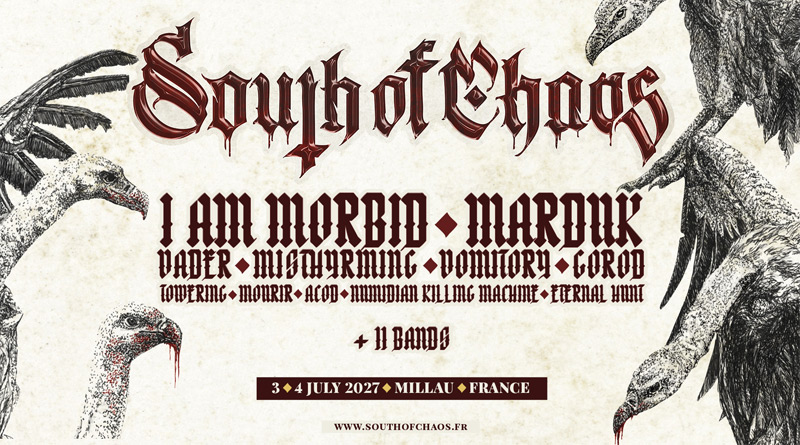 Le South of Chaos annonce les 11 premiers noms de sa 1ère édition - Under a Metal Sun