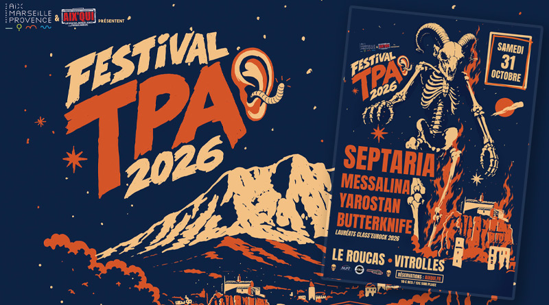 Le TPA Festival 2026 clôture son édition avec Septaria, Yarostan, Messalina et Butterknife