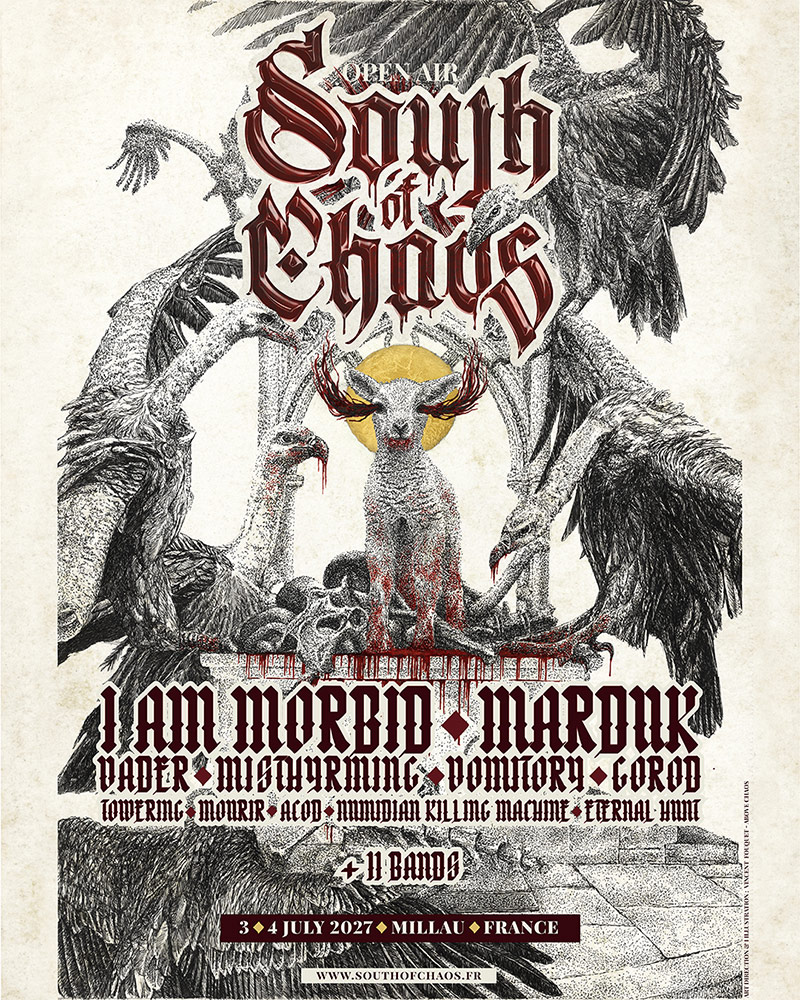 Le South of Chaos annonce les 11 premiers noms de sa 1ère édition - Under a Metal Sun