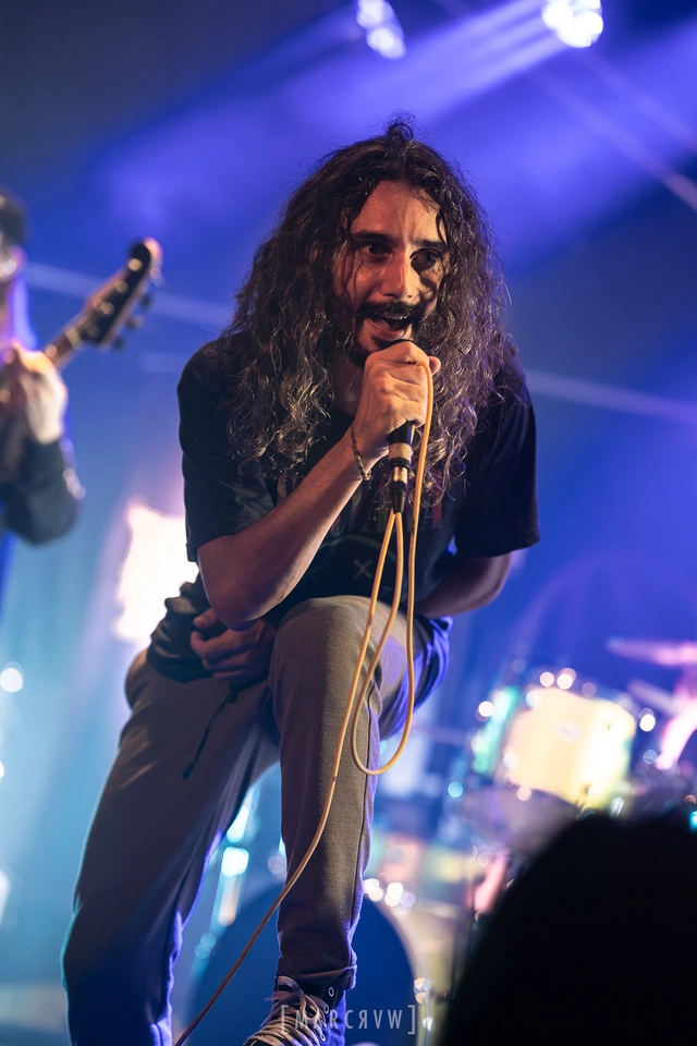 Karim, chanteur de Blooming Discord au Jas'Rod en ouverture pour KILLUS - Under a Metal Sun